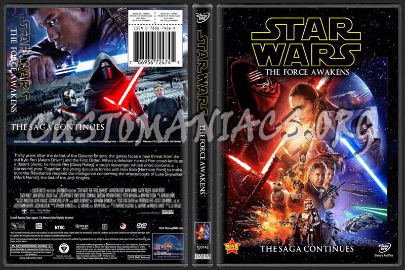 Star Wars The Force Awakens dvd cover