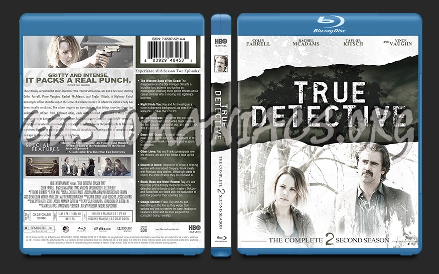 True Detective Season 2 blu-ray cover