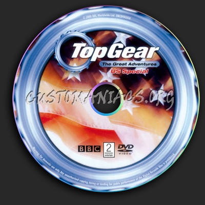 Top Gear US Special dvd label