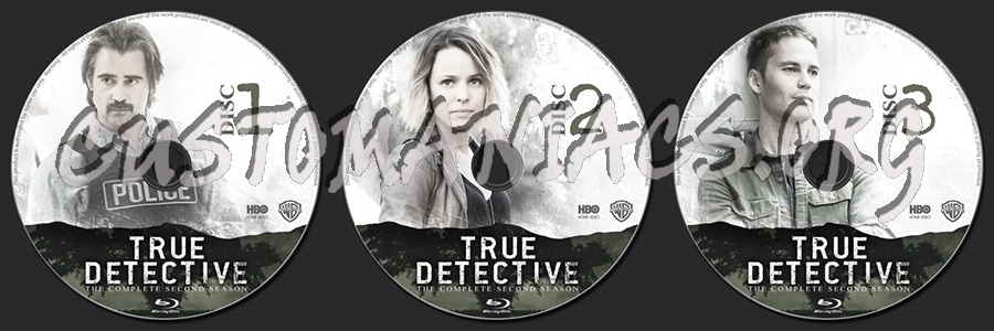 True Detective Season 2 blu-ray label