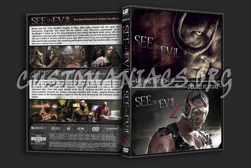 See No Evil Double Feature dvd cover
