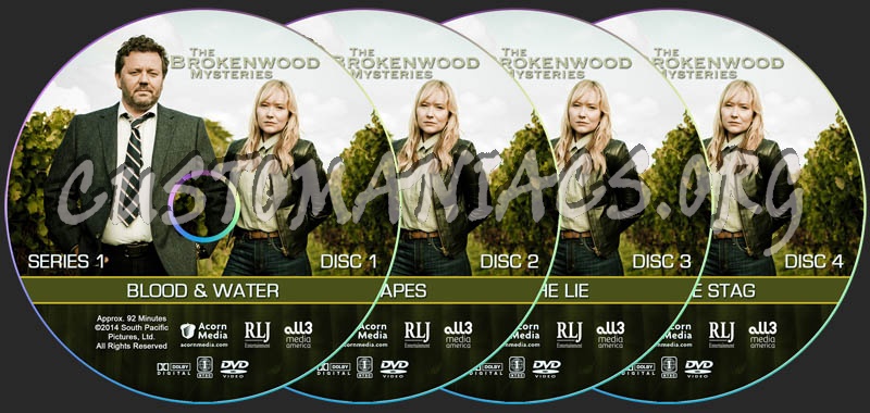 The Brokenwood Mysteries - Series 1 dvd label