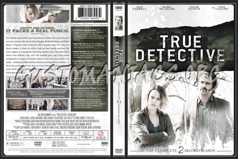 True Detective Season 2 dvd cover