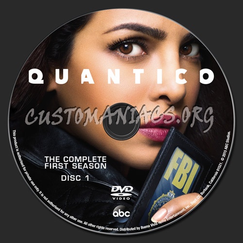 Quantico Season 1 dvd label