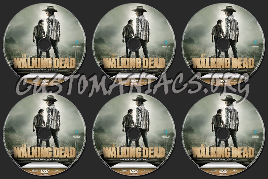 The Walking Dead Season 4 dvd label