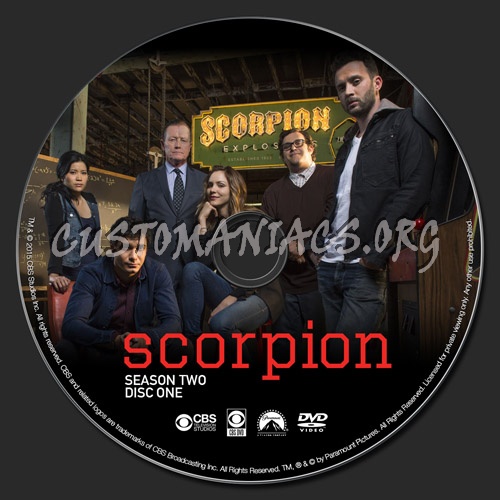 Scorpion - Season 2 dvd label