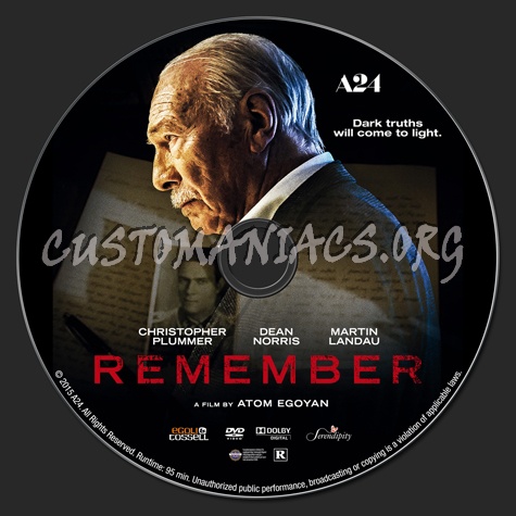 Remember dvd label