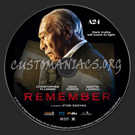 Remember blu-ray label