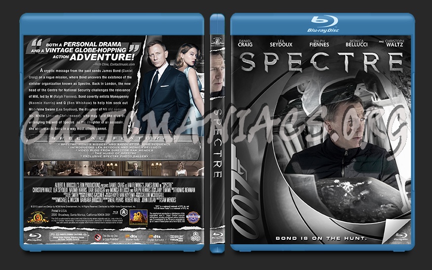 Spectre blu-ray cover