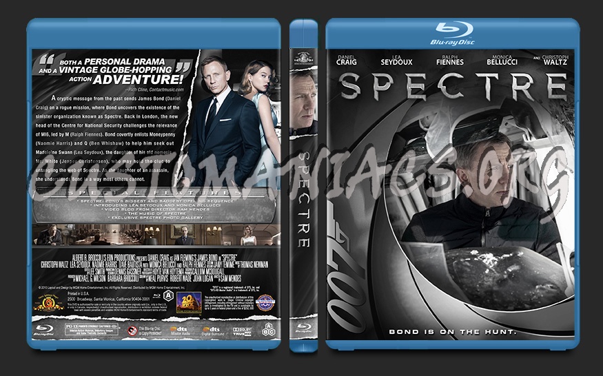 Spectre blu-ray cover