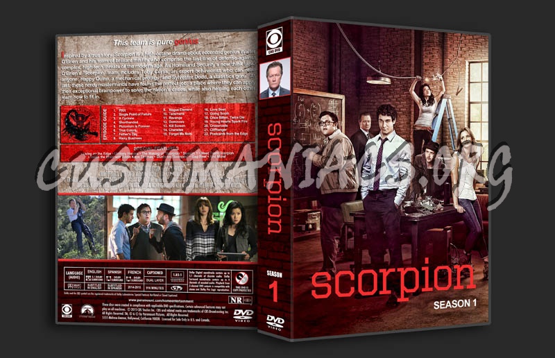 Scorpion - Season 1 dvd cover