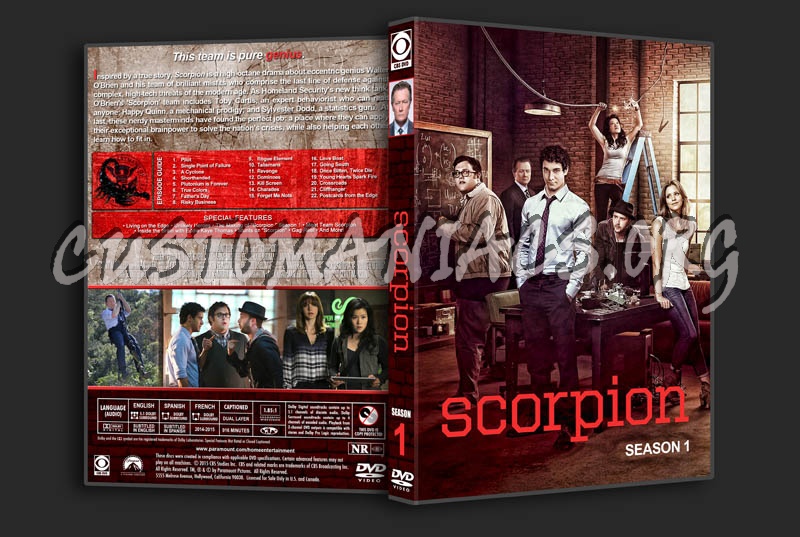 Scorpion - Season 1 dvd cover