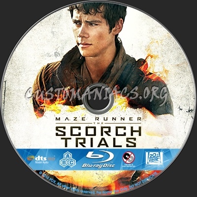 Maze Runner - The Scorch Trials blu-ray label