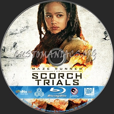 Maze Runner - The Scorch Trials blu-ray label