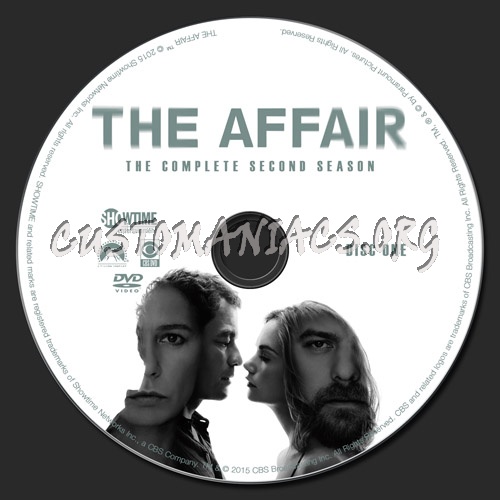 The Affair Season 2 dvd label