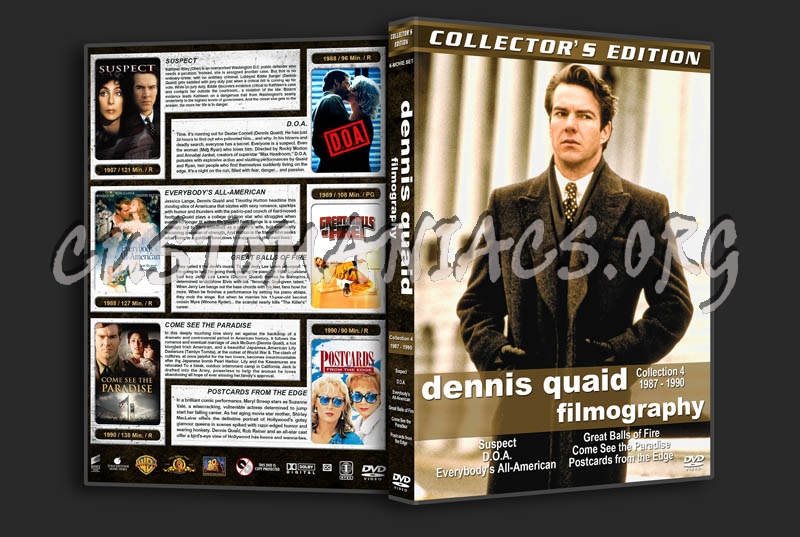 Dennis Quaid Film Collection - Set 4 (1987-1990) dvd cover