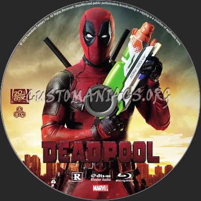 Deadpool blu-ray label