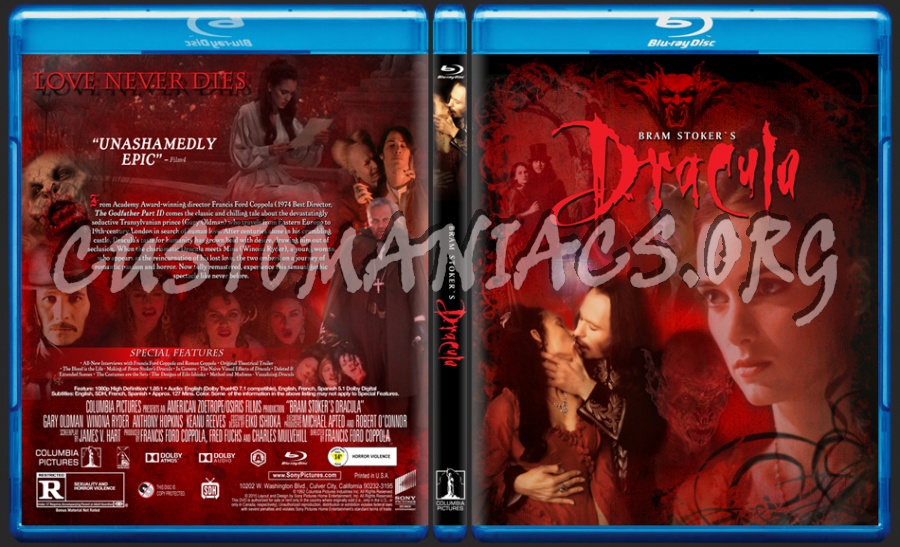 Bram Stoker's Dracula (1992) dvd cover