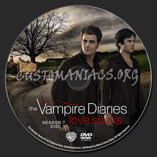 The Vampire Diaries Season 7 dvd label