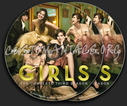 Girls : Season 3 (2014) dvd label