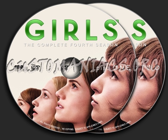 Girls : Season 4 (2015) dvd label