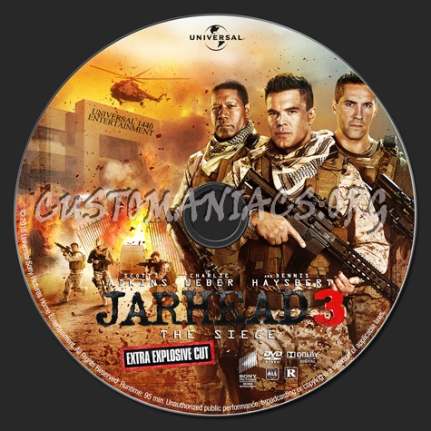 Jarhead 3: The Siege dvd label