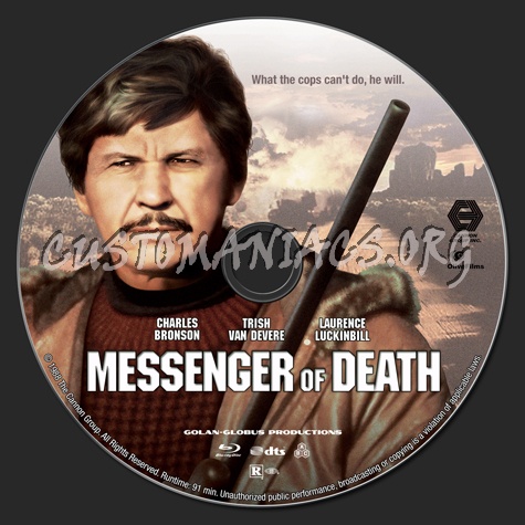 Messenger of Death blu-ray label