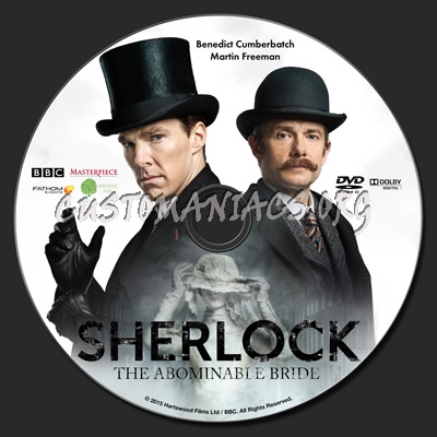 Sherlock: The Abominable Bride dvd label