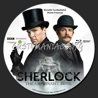 Sherlock: The Abominable Bride blu-ray label