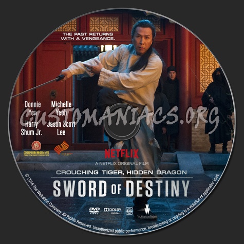 Crouching Tiger, Hidden Dragon: The Sword of Destiny dvd label