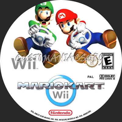 Mario Kart dvd label