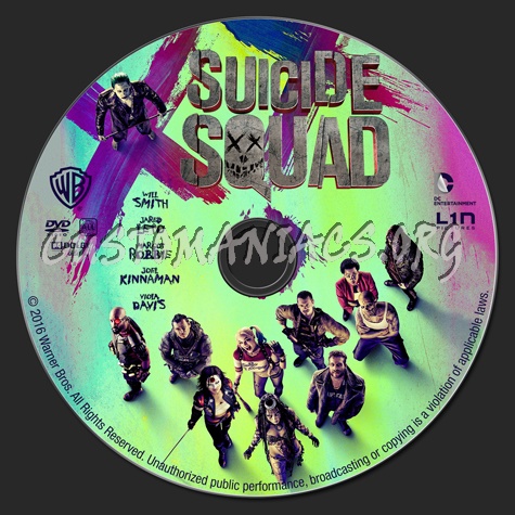 Suicide Squad dvd label