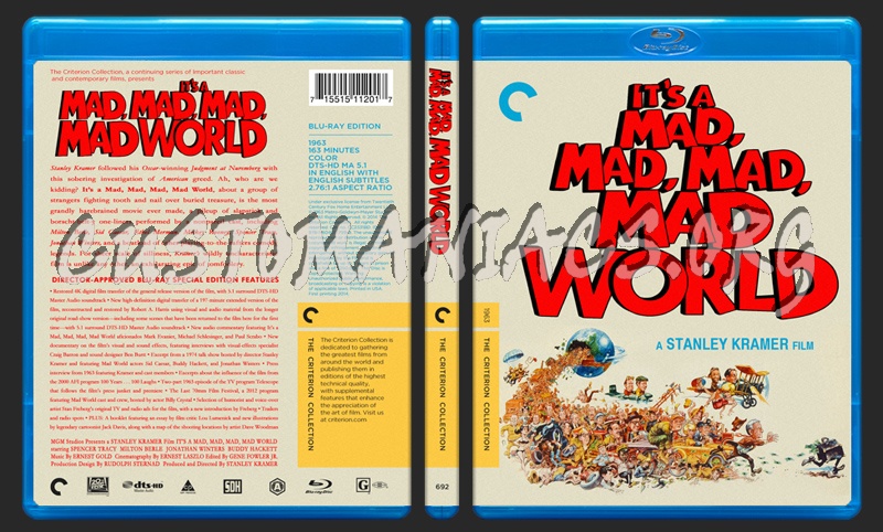 692 - It's A Mad Mad Mad Mad World blu-ray cover