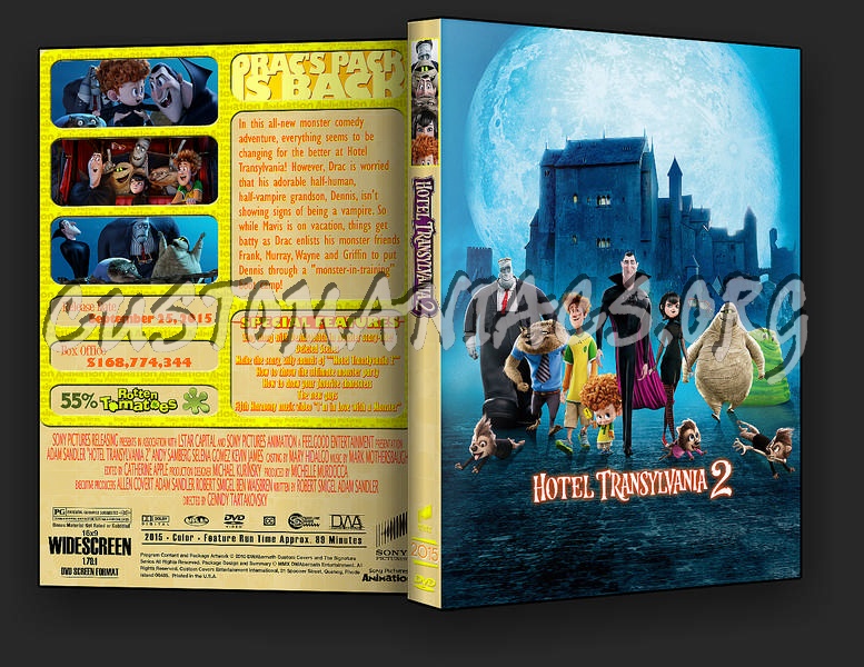 Hotel Transylvania 2 dvd cover