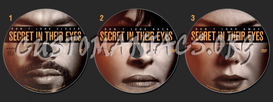 The Secret In Their Eyes (2015) dvd label