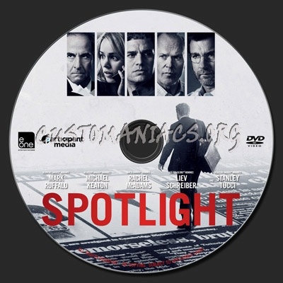 Spotlight (2015) dvd label