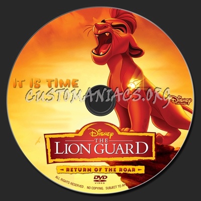 The Lion Guard : Return Of The Roar (2015) dvd label