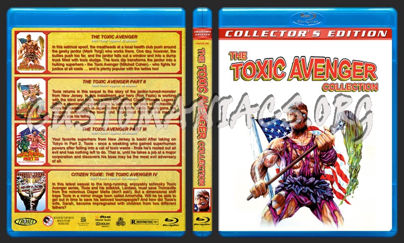 The Toxic Avenger Collection blu-ray cover