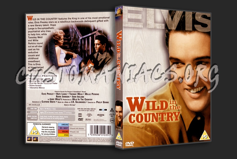 Elvis: Wild In The Country dvd cover