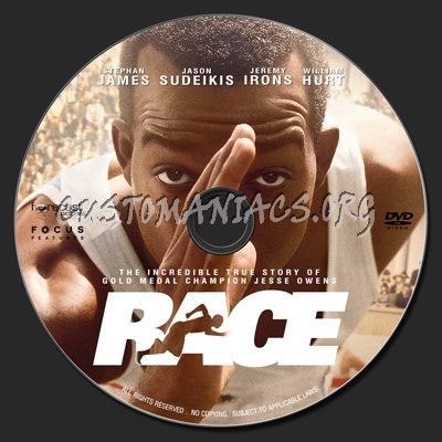 Race (2016) dvd label