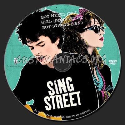 Sing Street (2016) dvd label