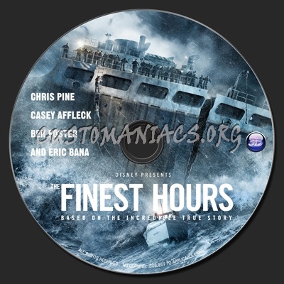 The Finest Hours 3D (2016) blu-ray label