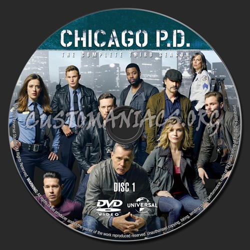 Chicago PD - Season 3 dvd label