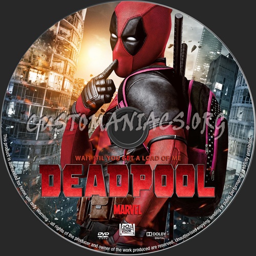 Deadpool dvd label