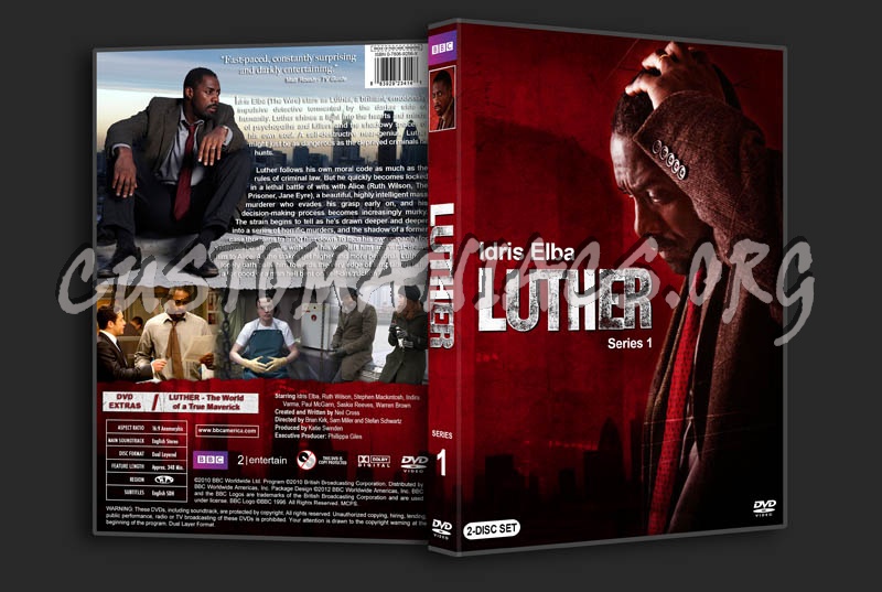 Luther - Series 1-4 dvd cover