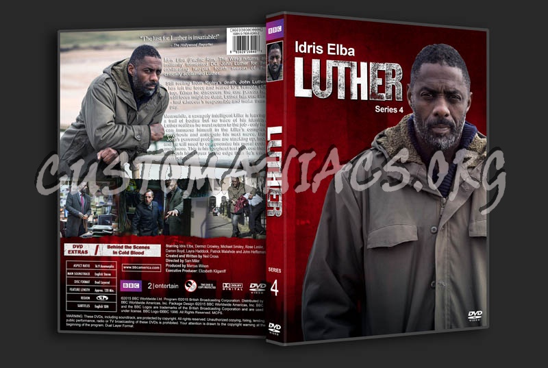 Luther - Series 1-4 dvd cover