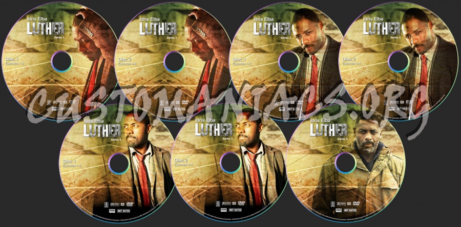 Luther - The Complete Series dvd label