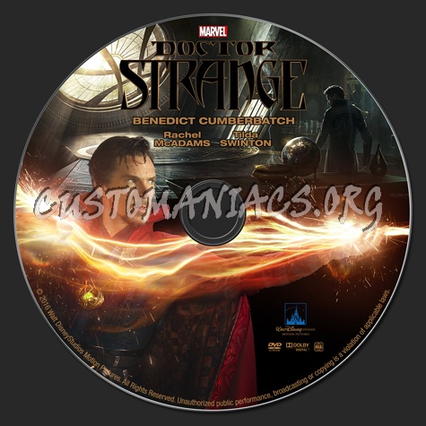 Doctor Strange dvd label