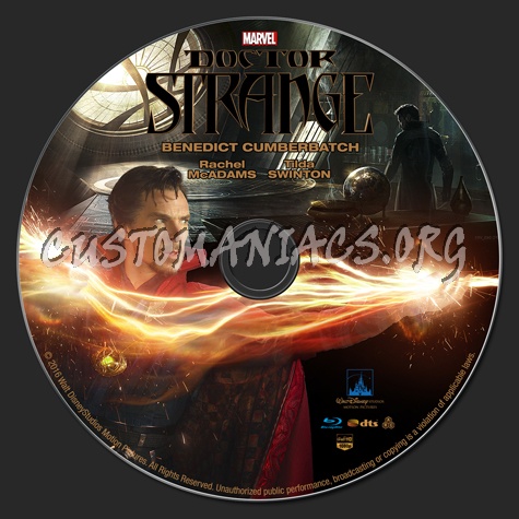 Doctor Strange blu-ray label