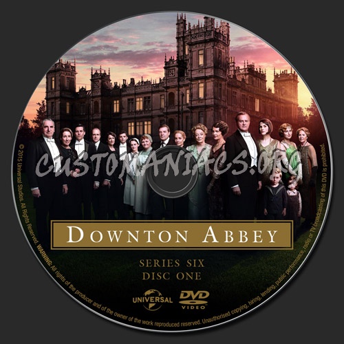 Downton Abbey - Series 6 dvd label